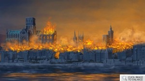 9 The Great Fire of London in 1666